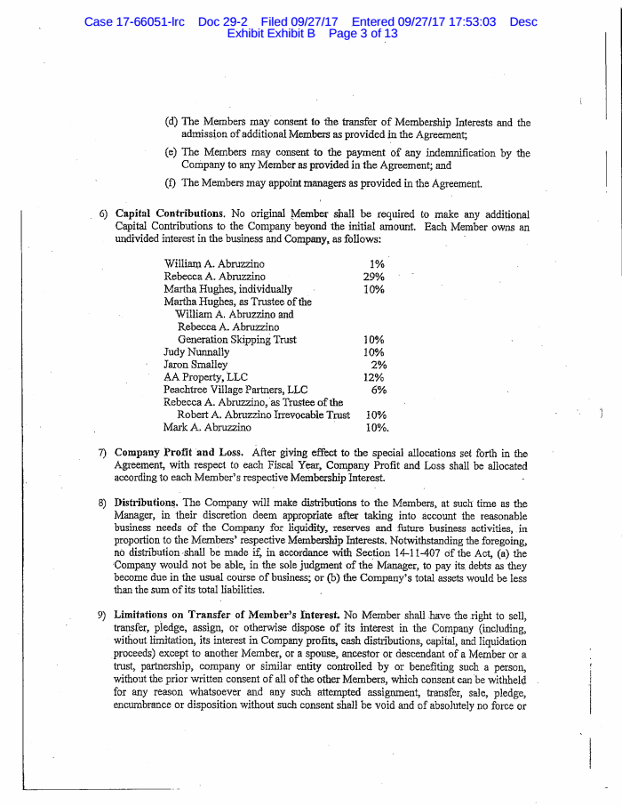 Page 19 of Motion to Dismiss Mountain Blue Bankruptcy