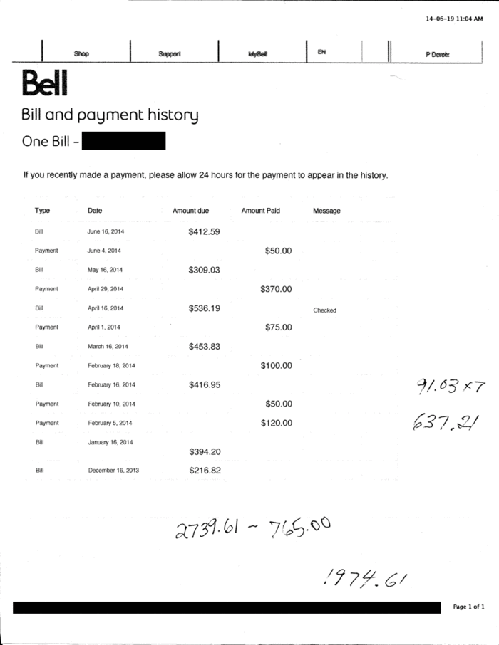 What type of packages does Bell Canada offer?