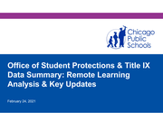 Office Of Student Protections And Title IX Quarterly Report_February 2021