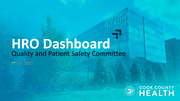 Quality & Patient Safety Committee Metrics