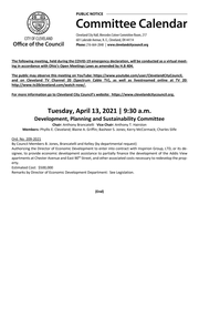 DPS Committee Meeting Notice for 4-13-2021