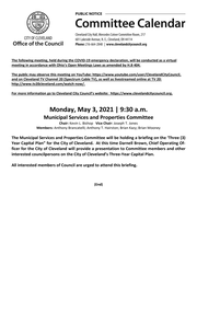 MSP Committee Meeting Notice for 5-3-2021