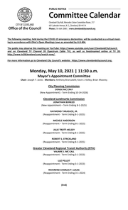 Mayor's Appts Committee Meeting Notice for 5-10-2021