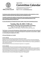 DPS Committee Meeting Notice for 5-18-2021