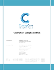 Item III(A) CountyCare Compliance Plan