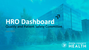 Metrics - Quality And Patient Safety Committee