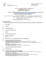 July 14 2021 HDC Meeting - Draft Agenda.pdf