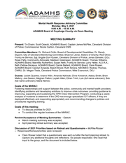 MHRAC Previous Meeting Agenda May 3, 2021