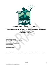 2020 CAPER Report - Draft