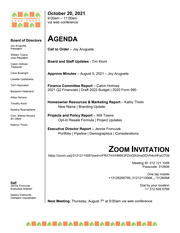 10/20/2021 agenda