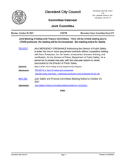 Safety, Utilities, Finance Joint Committee Agenda 2