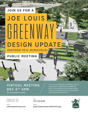 Joe Louis Greenway Design Update Pubic Meeting (Davidson to E. McNichols)
