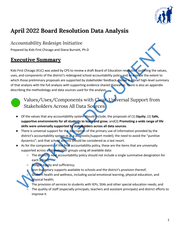 Draft School Accountability Plan Data Analysis