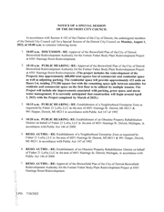 Meeting notice and agenda — Detroit City Council Special Session 8/1/22
