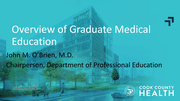 Item IV(A) Overview Of GME And Proposed Clinical Training Affiliation Agreements