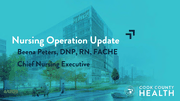 Item III(C) Quarterly Nursing Operations Update