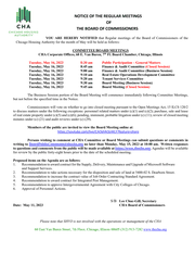 Meeting Notice, - May 16, 2023 - Regular Board Meeting