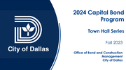 2024 Capital Bond - Town Hall Series Deck (Fall 2023)
