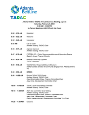 TADAC Business Meeting Agenda 2024