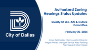 Authorized Zoning Hearings