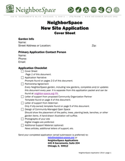 NeighborSpace Site Application