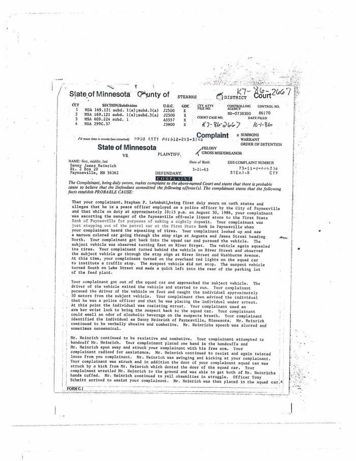 Page 1 of Heinrich-Pre-1989-Law-Enforcement-Records