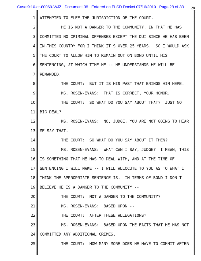 Page 28 of Gilberto Jordan, Testimony, July 7, 2010