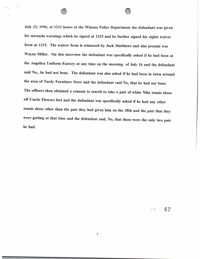 Page 1 of Statement Notes (7/23/96)