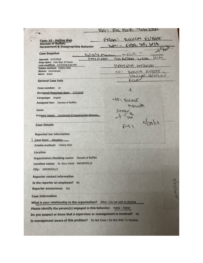 Page 1 of 3rd Victim Complaint About Yetter