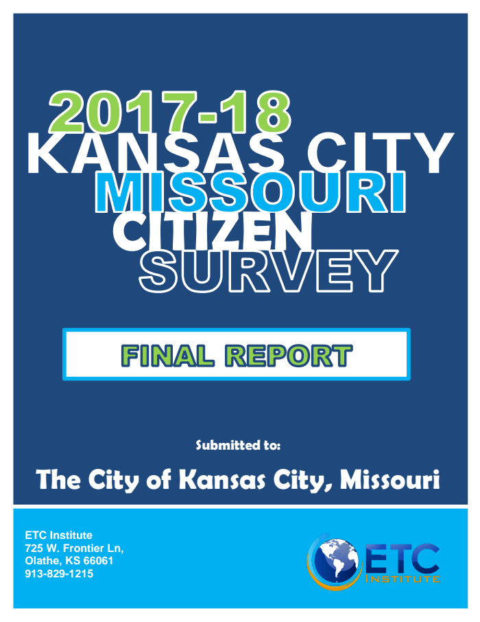 Page 1 of KCMO Citizen Survey Report 2017-18