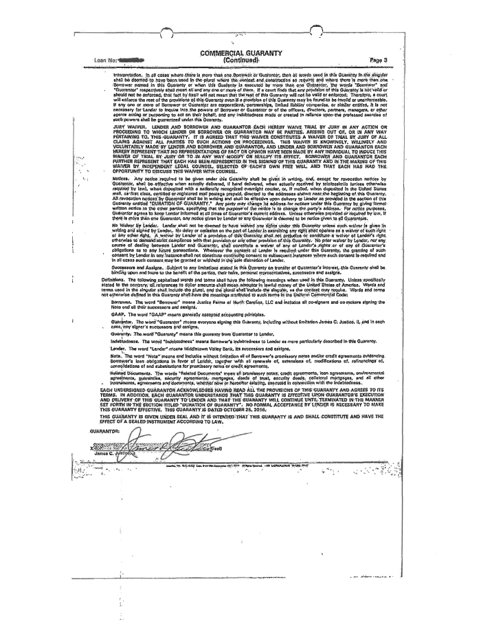 Page 3 of Guaranty Middletown Justice