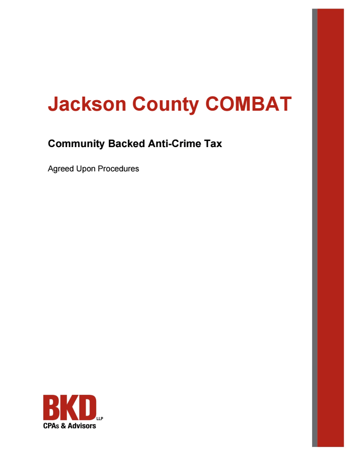 Page 1 of JACKSON COUNTY COMBAT AUDIT Report 091319